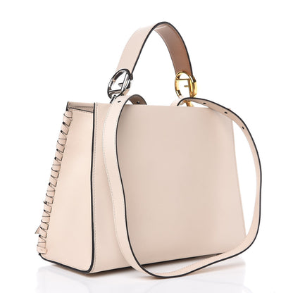 Fendi Vitello Century F is Fendi Whipstitch Bi-Color Small Runaway Satchel Camelia Orzo Multicolor 4 of 9