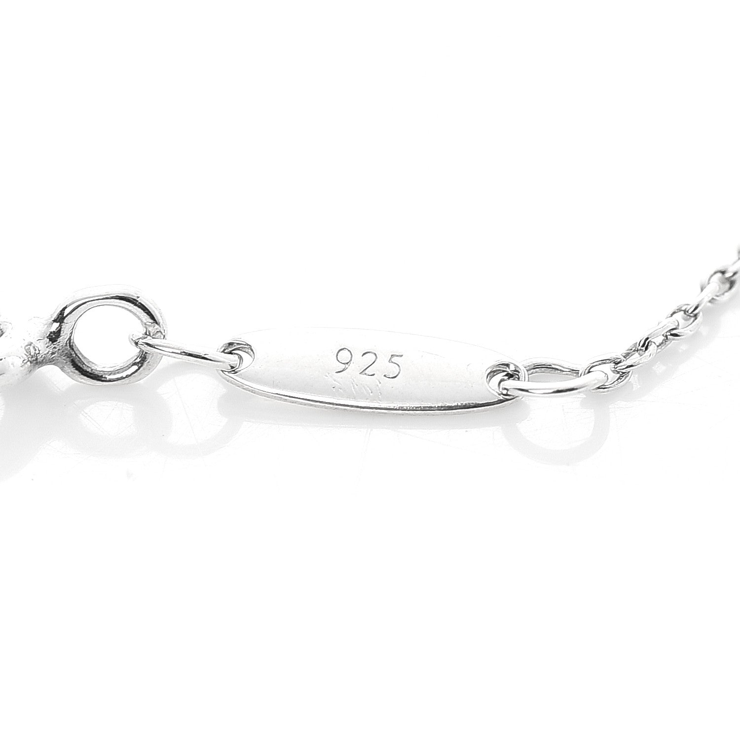 Tiffany Sterling Silver Diamond .09ct Elsa Peretti Diamonds By The Yard Bracelet 5 of 6