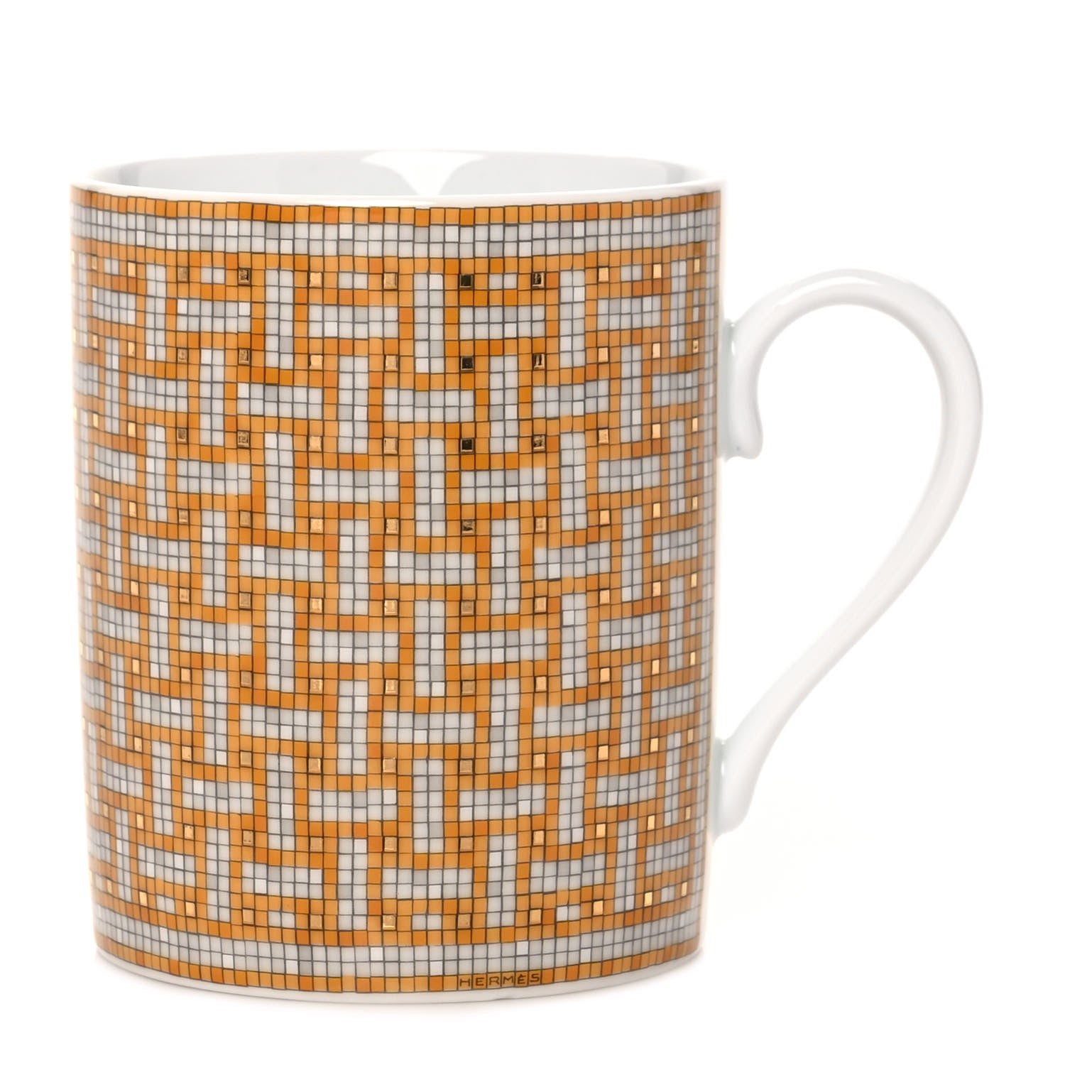 Hermes Porcelain Mosaique au 24 Mug Gold 1 of 7