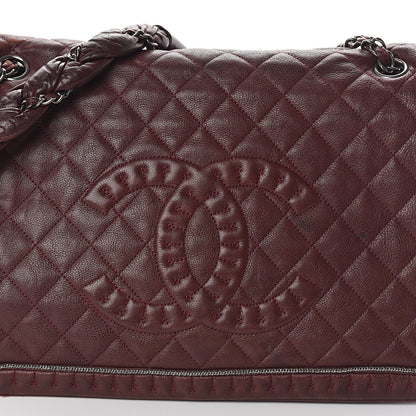 Chanel Calfskin Quilted Large Istanbul Flap Burgundy 7 of 9