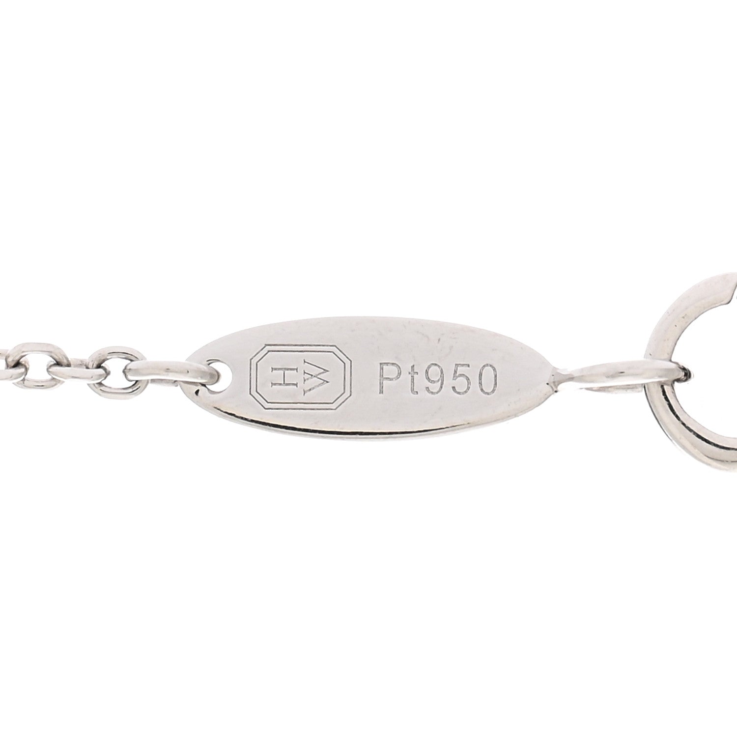 Harry Winston Platinum Diamond Ruby HW Logo Pendant Necklace 5 of 6