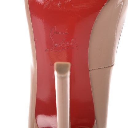 Christian Louboutin Patent Pigalle 120 Pumps 37.5 Nude 8 of 14