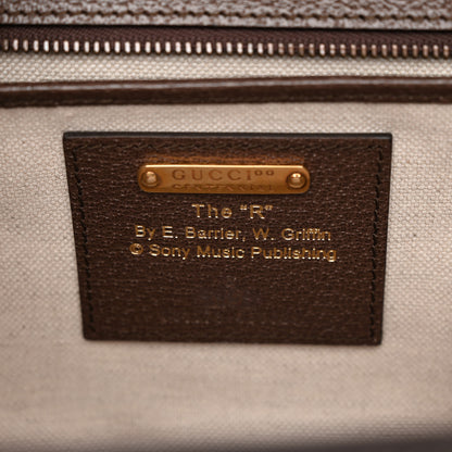 Gucci Canvas Calfskin 100 Centennial Music Medium Bamboo 1947 Top Handle Bag Multicolor 7 of 11