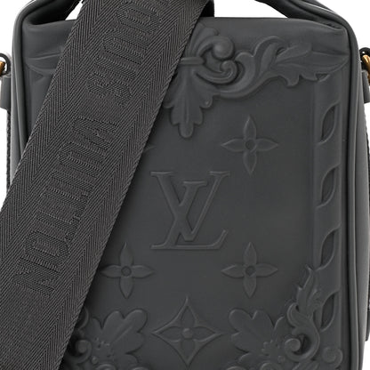 Louis Vuitton Calfskin Monogram Embossed Cruiser Messenger Dark Shadow Gray 7 of 9