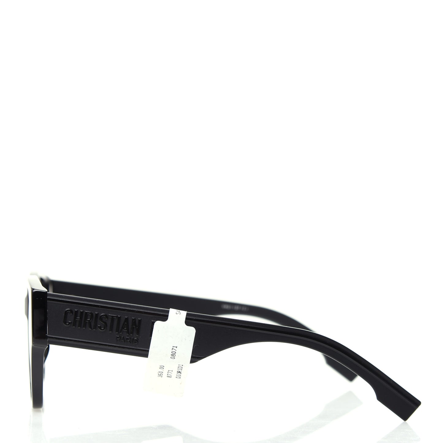 Acetate Square DiorID1 Sunglasses Black