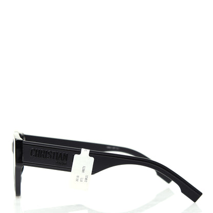 Christian Dior Acetate Square DiorID1 Sunglasses Black 3 of 6
