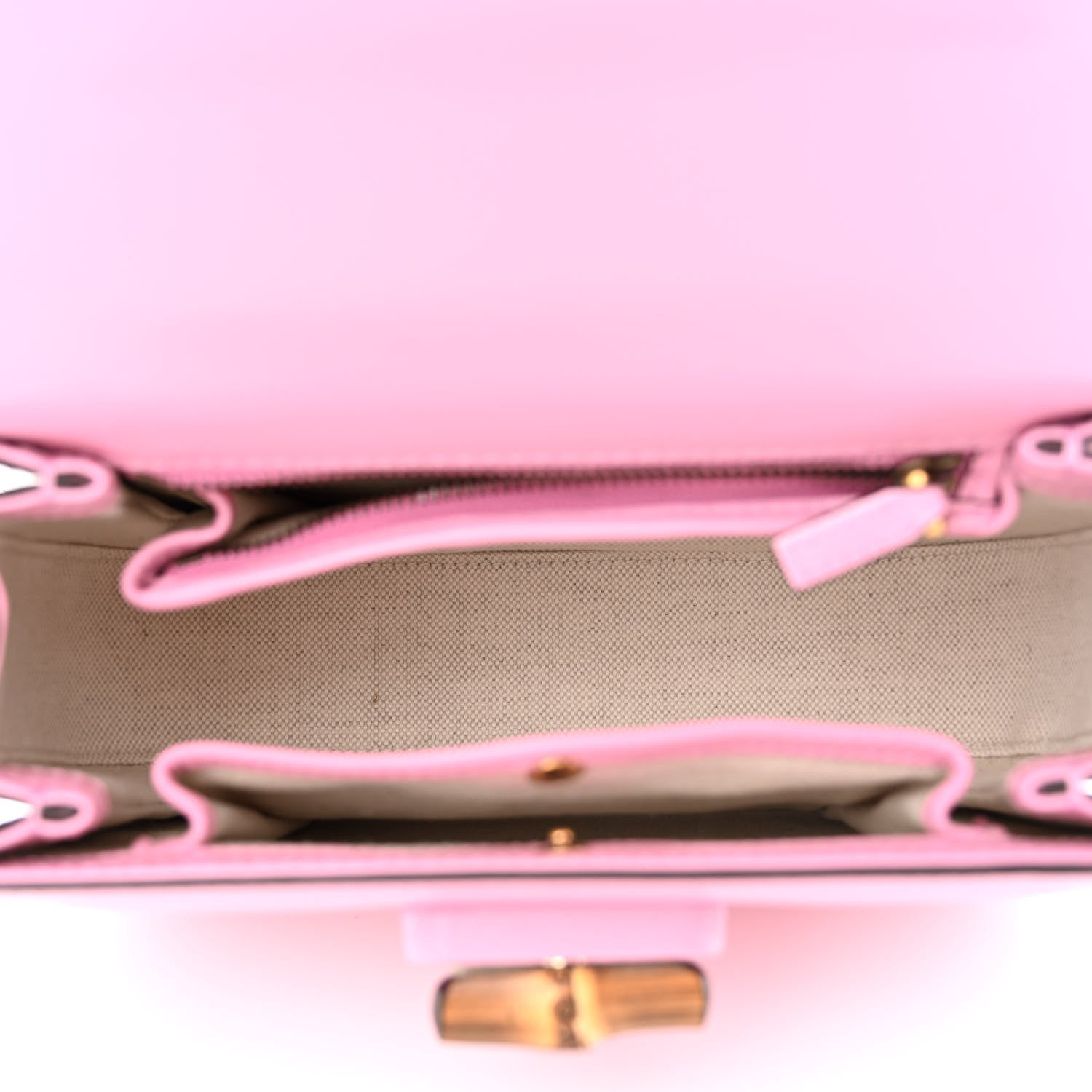 Gucci Boarded Dyana Lux Calfskin Web Small Bamboo 1947 Top Handle Bag Nice Pink 6 of 13