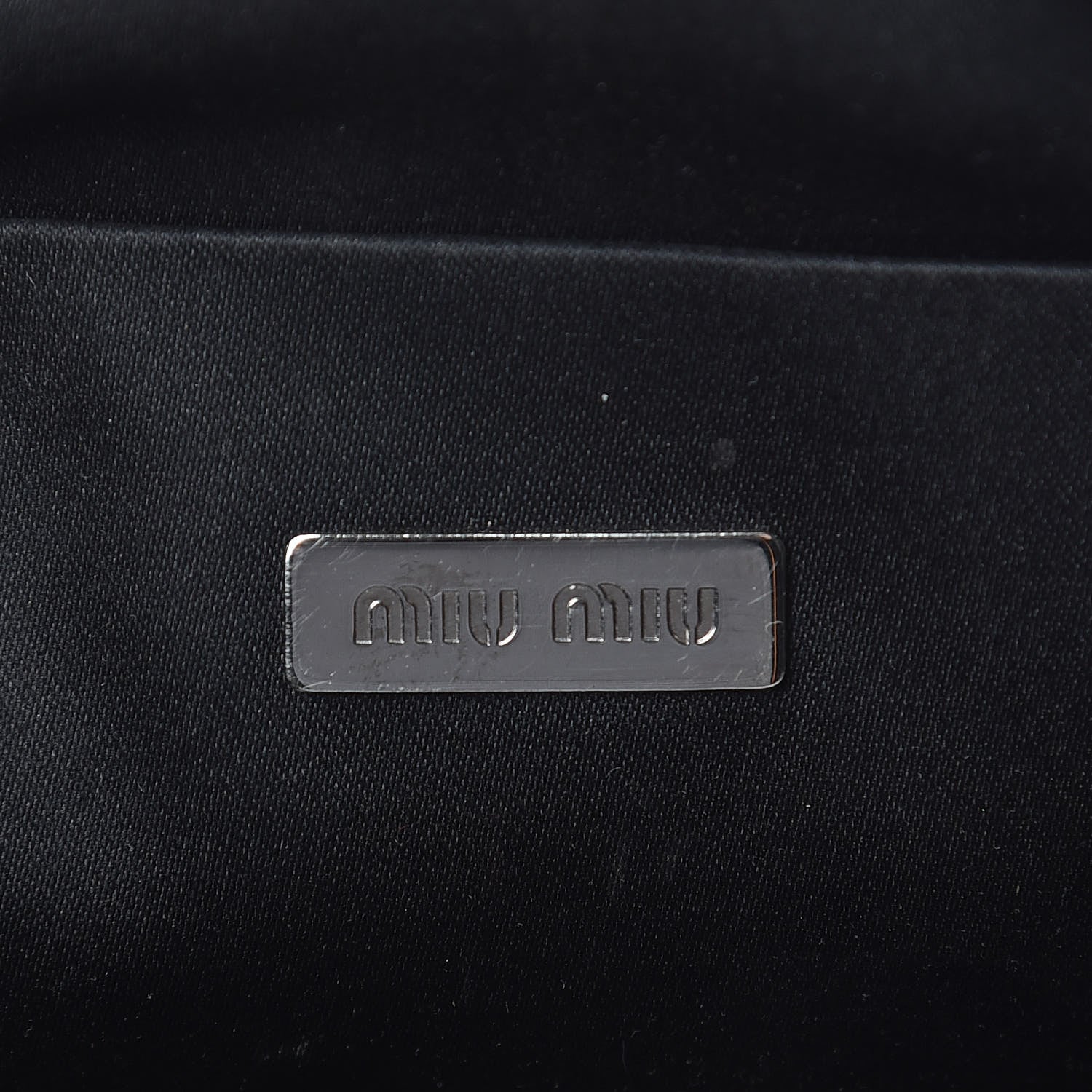Miu Miu Vitello Shine Wristlet Black 6 of 9
