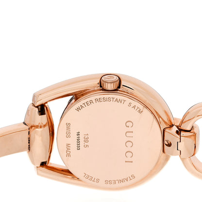 Gucci Stainless Steel Diamond Mother of Pearl 28mm Horsebit Quartz Watch 4 of 4