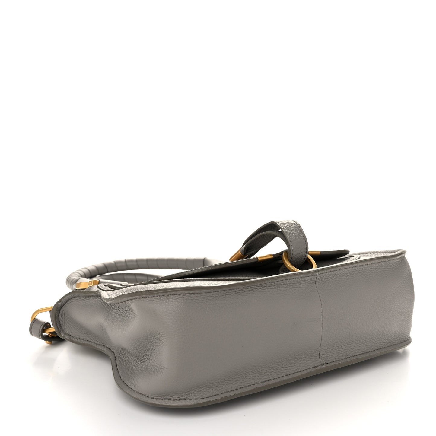 Calfskin Small Marcie Satchel Cashmere Grey