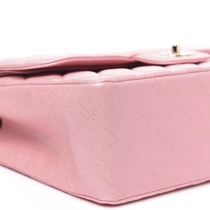 Chanel Iridescent Caviar Quilted Jumbo Double Flap Rose Pink 8 of 11