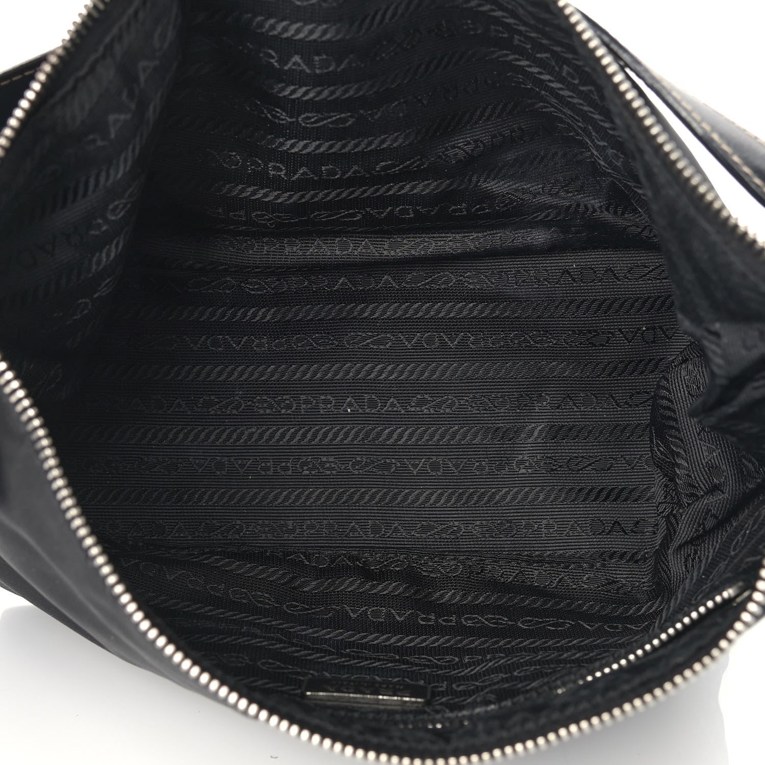 Prada Tessuto Nylon Pochette Bag Black 5 of 12