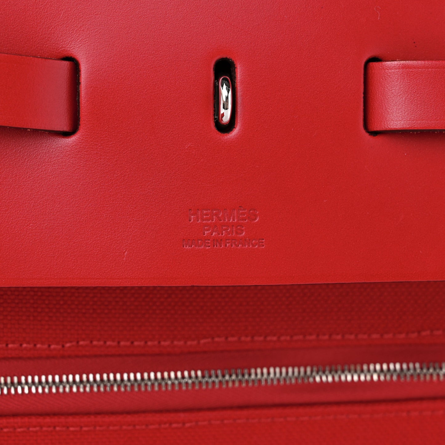 Military Toile Vache Hunter Herbag Zip Retourne Cabine Bag Rouge Piment