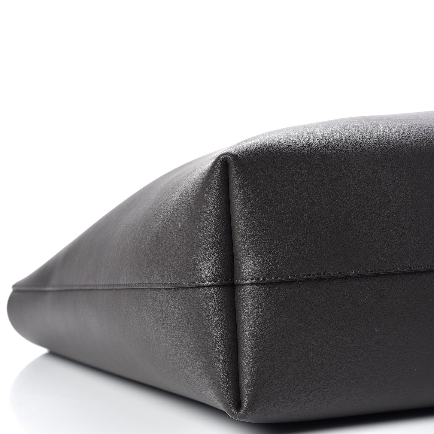 Calfskin Large Shopping Tote Coal