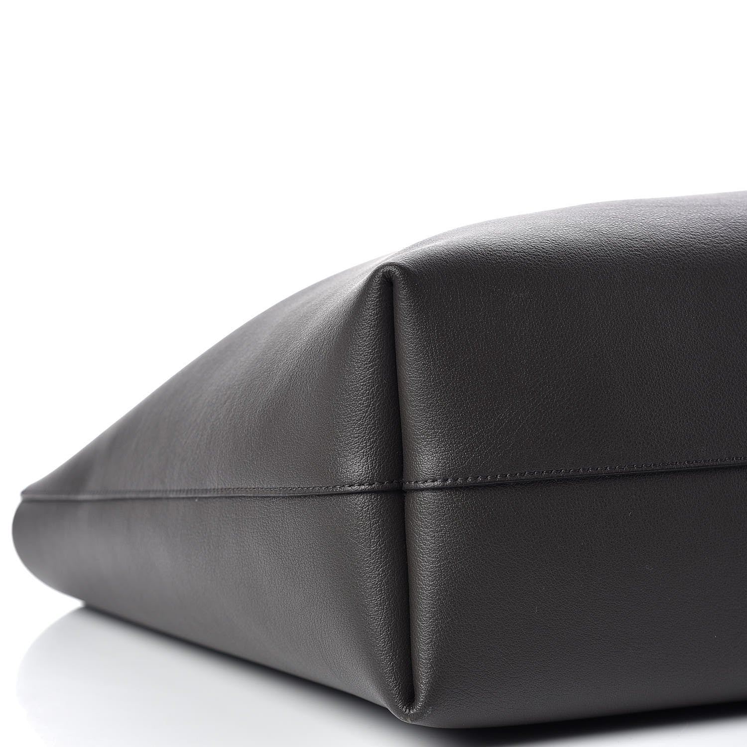 Saint Laurent Calfskin Large Shopping Tote Coal 10 of 13