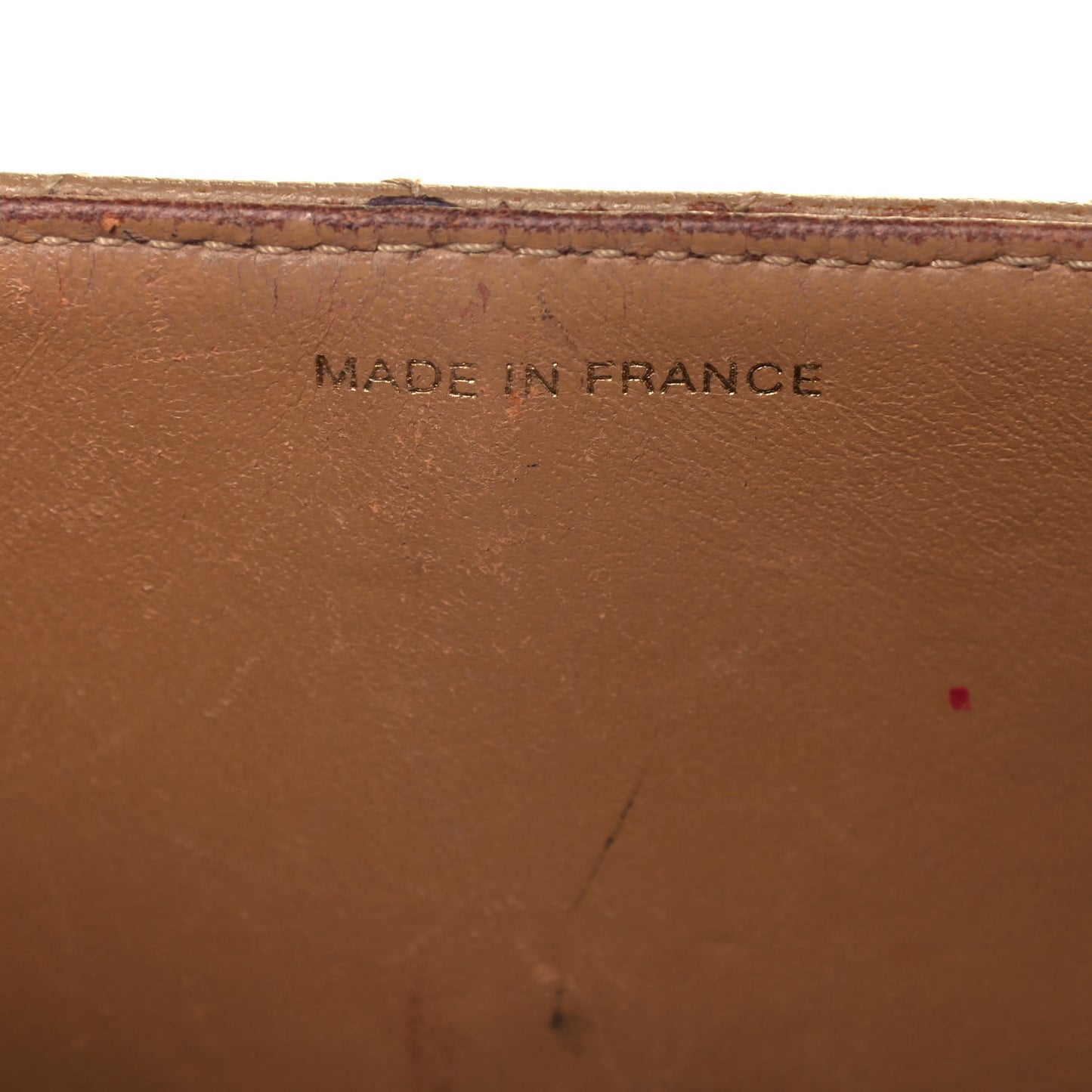 Caviar Stitched Medium Flap Beige