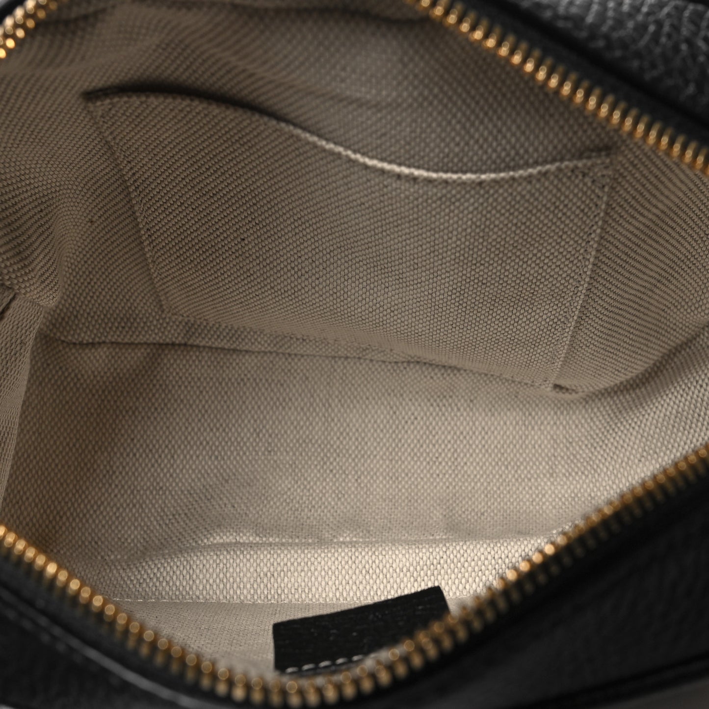 Pebbled Calfskin Small Soho Disco Bag Black
