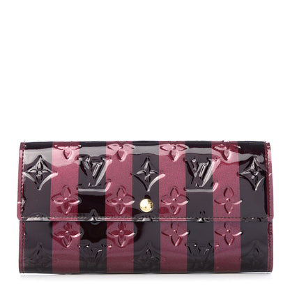 Louis Vuitton Vernis Rayures Sarah Wallet Amarante 1 of 7