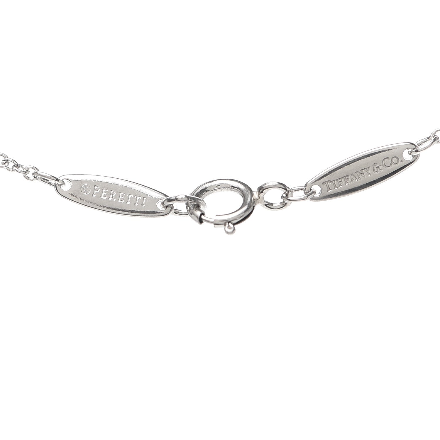 Tiffany Platinum Diamond .14ct Elsa Peretti Diamonds by the Yard Pendant Necklace 4 of 5
