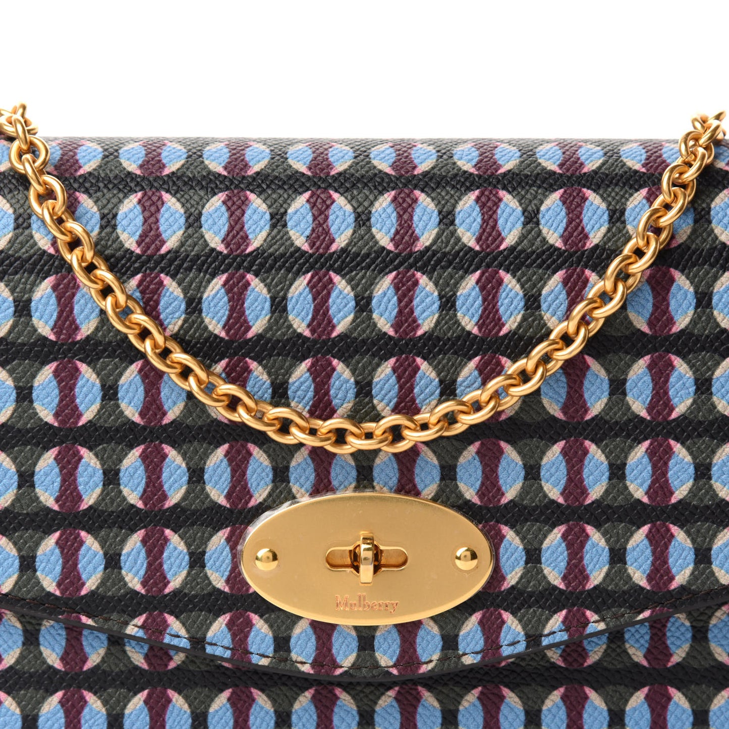 Saffiano Multi Dots Small Darley Satchel Dark Moss