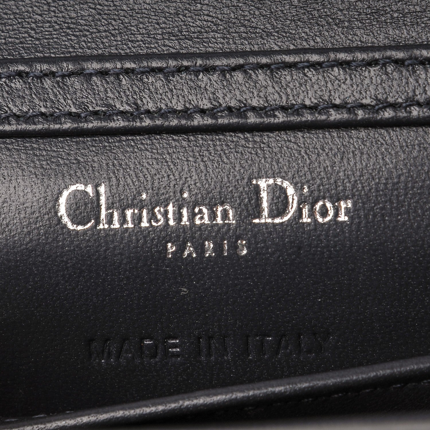Christian Dior Metallic Patent Micro-Cannage Baby Diorama Flap Bag Silver 7 of 8