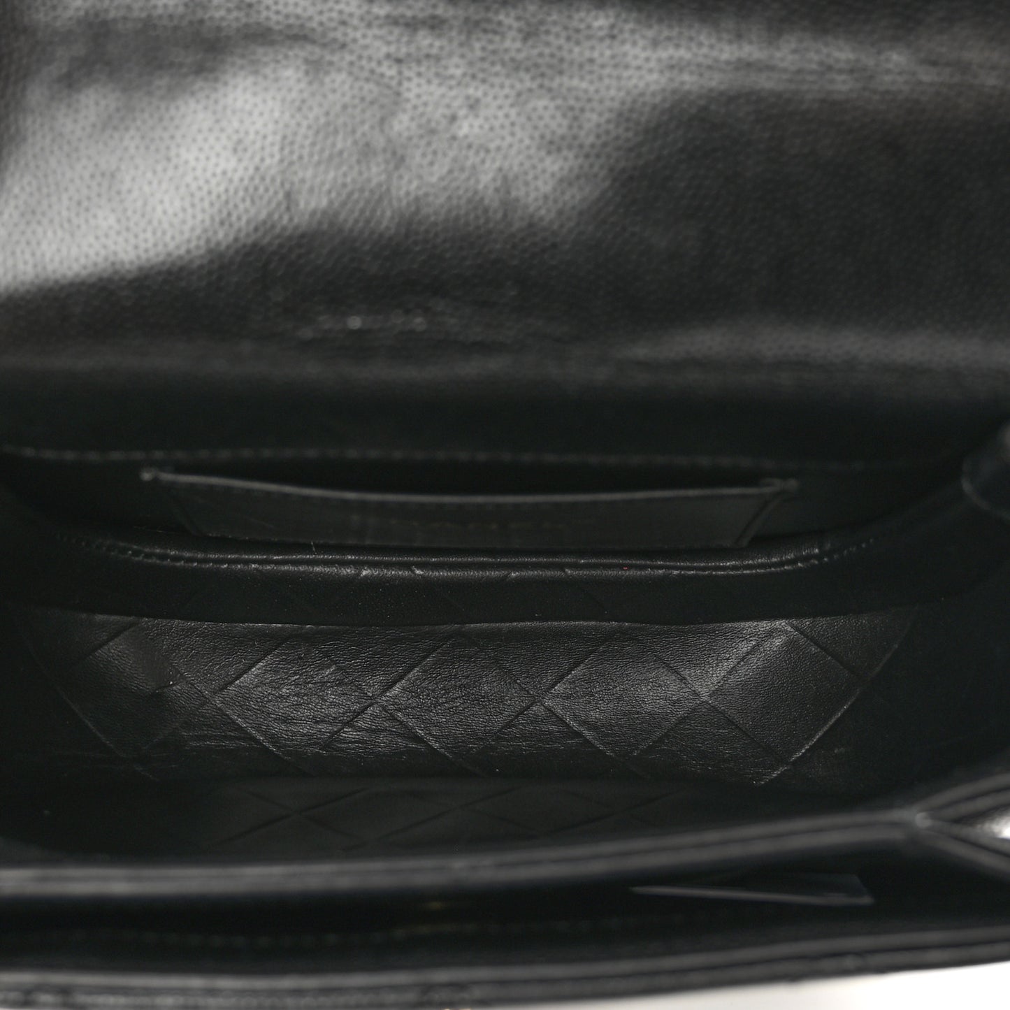 Caviar Quilted Moon Messenger Black