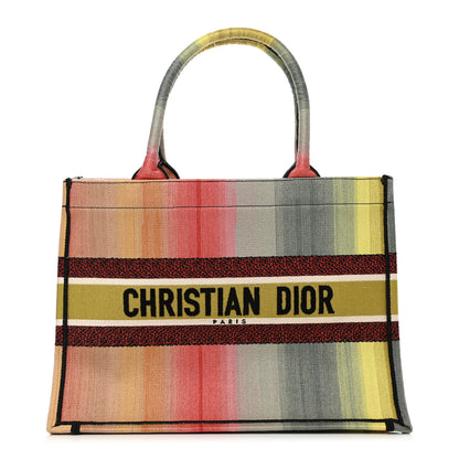 Christian Dior Canvas Embroidered Medium Dioraura Book Tote Multicolor 1 of 11