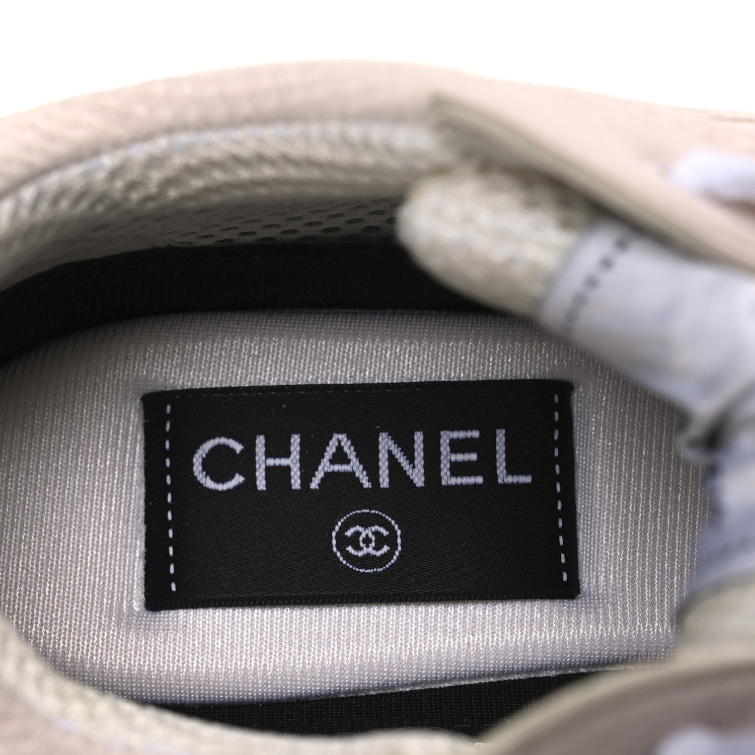 Chanel Fabric CC Womens Sneakers 36.5 Light Pink 10 of 10