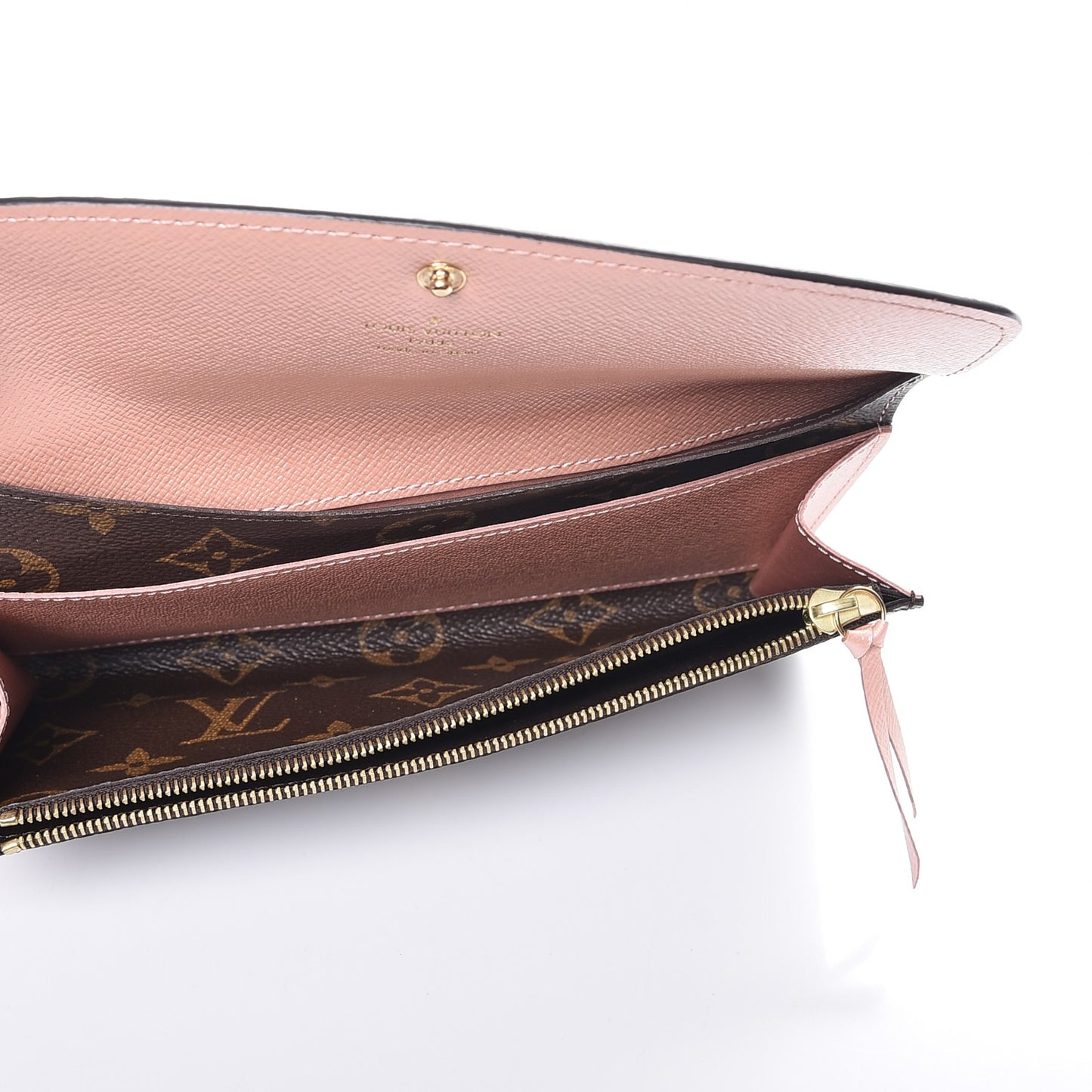 Monogram Emilie Wallet Rose Nacre