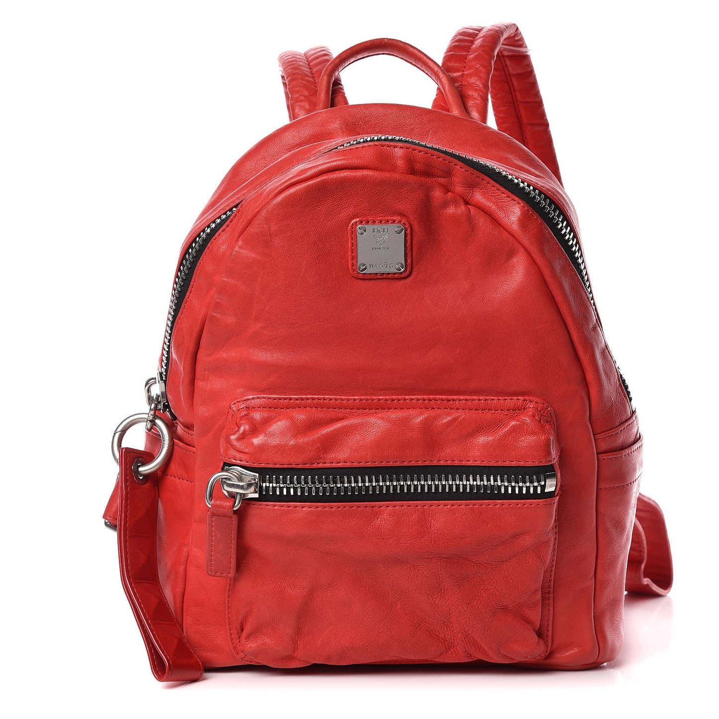 Lambskin Tumbler Backpack Red