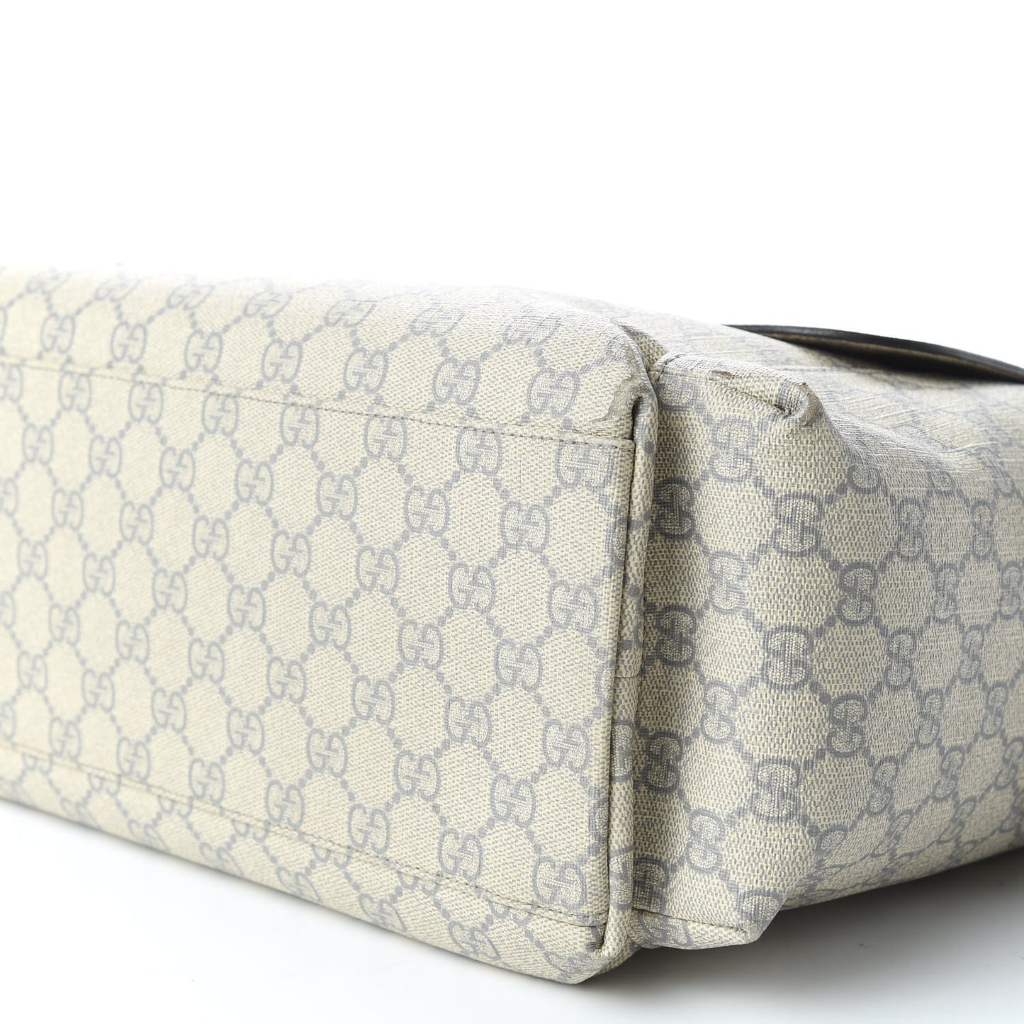 GG Plus Monogram Messenger Diaper Bag Ecru Grigio