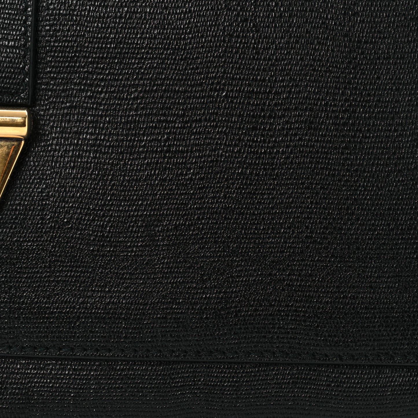 Textured Calfskin Classic Y Ligne Clutch Black