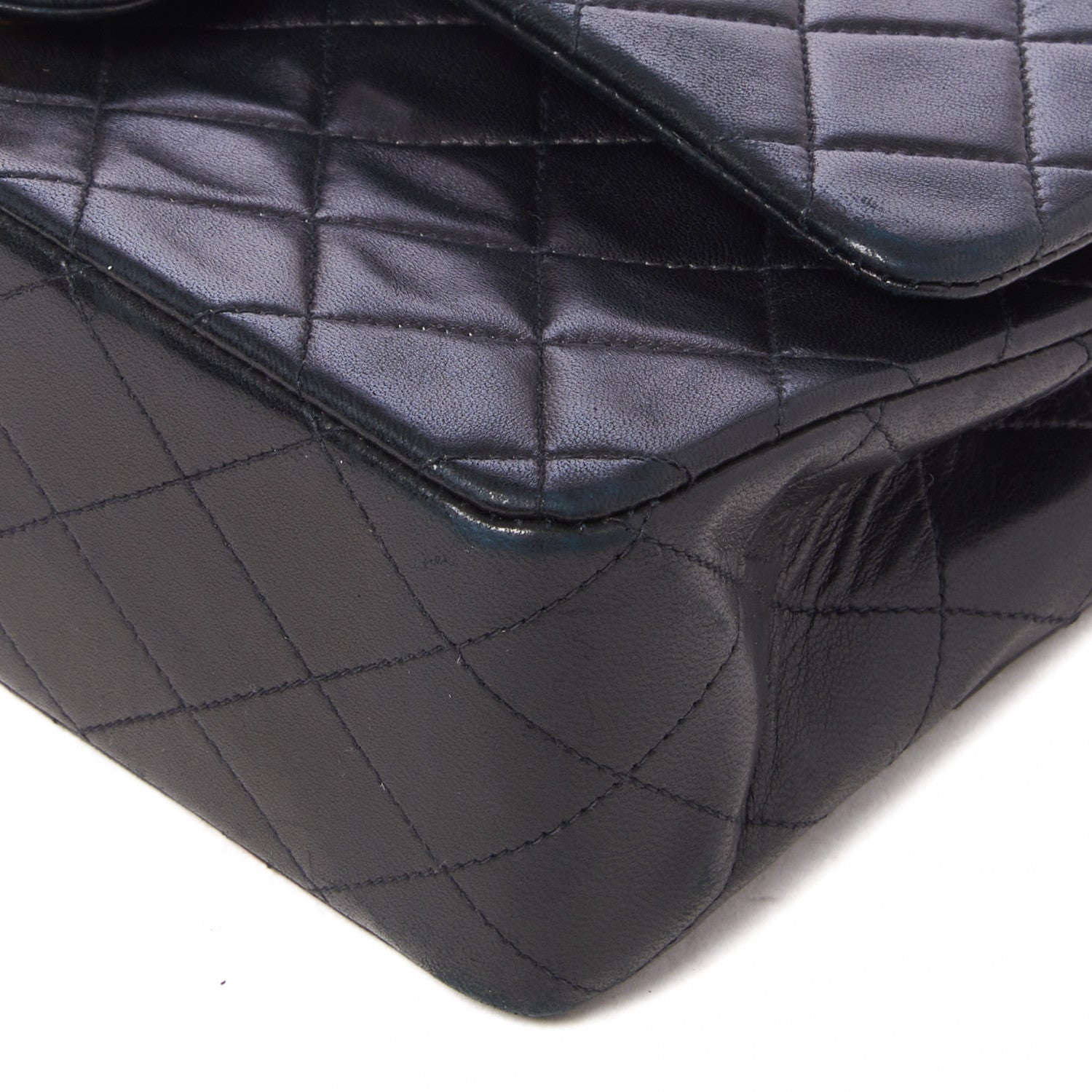 Chanel Lambskin Quilted Medium Double Flap Black 4 of 9