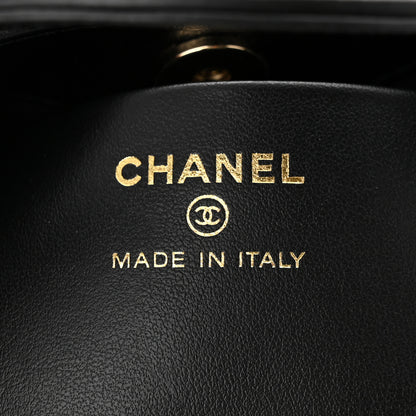 Chanel Shiny Crumpled Calfskin Quilted Nano 31 Shopping Bag Black 6 of 11