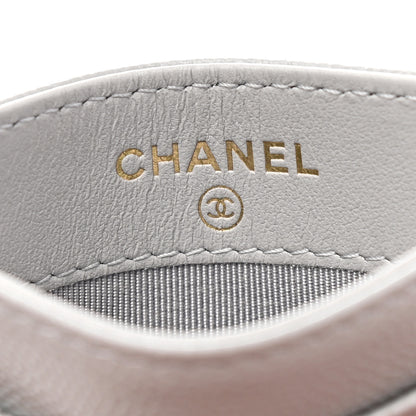 Chanel Caviar Quilted Card Holder Grey 7 of 8