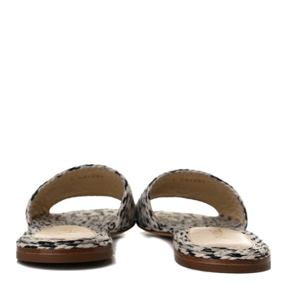 Chanel Cord CC Mules 38 Beige Black 6 of 12