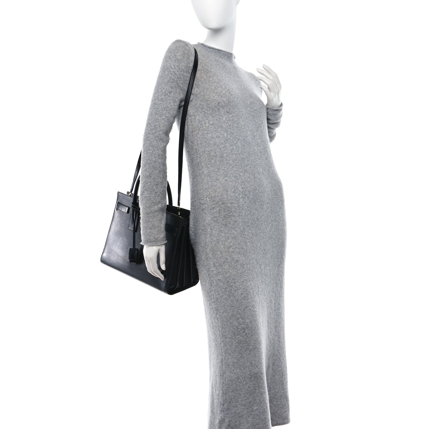 Calfskin Small Sac De Jour Black
