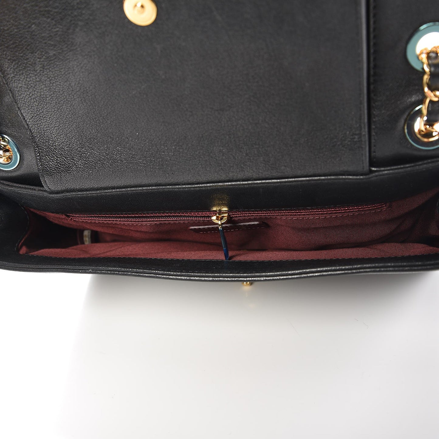 Sheepskin Quilted Vintage Mademoiselle Flap Black