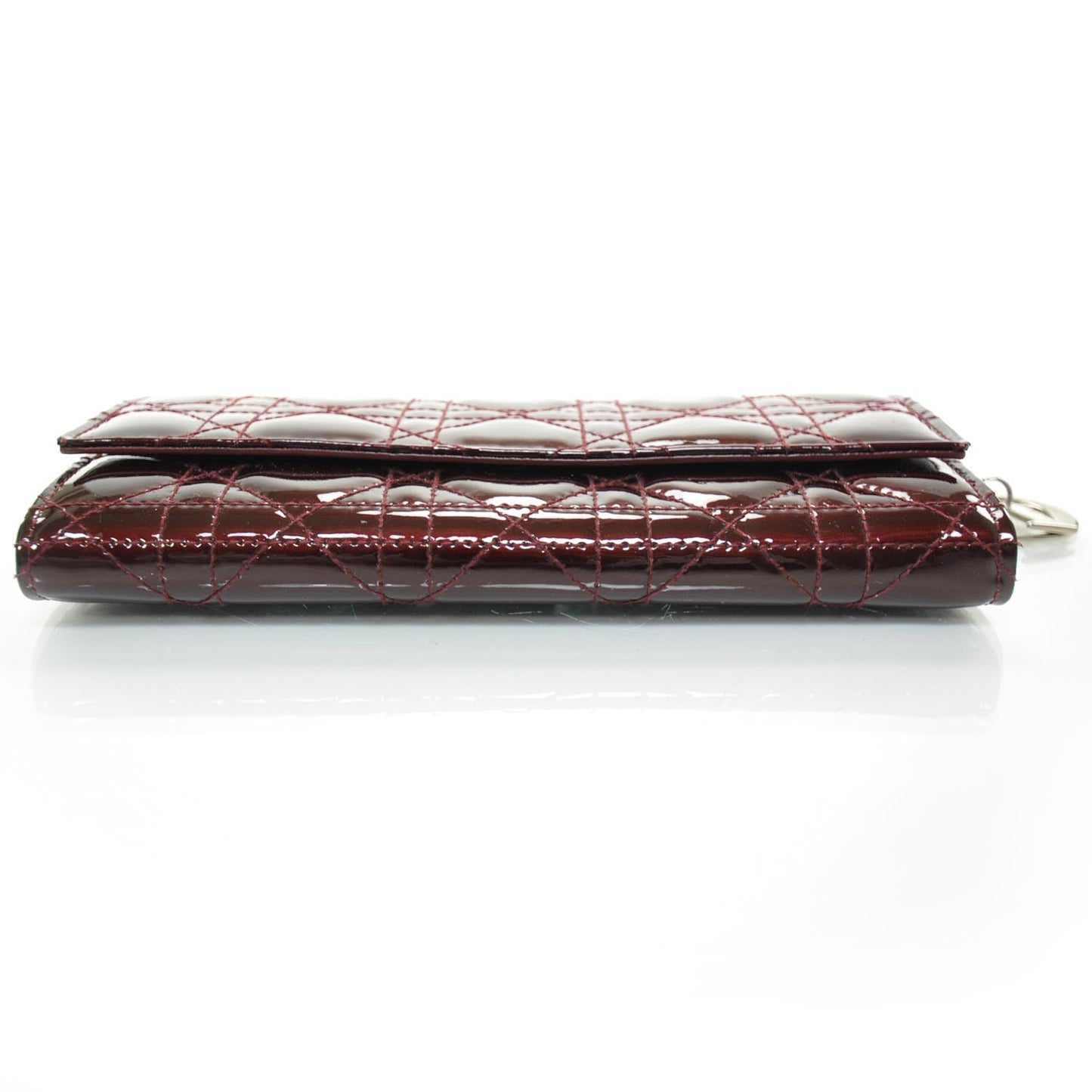 Patent Cannage Rendezvous Chain Wallet Bordeaux