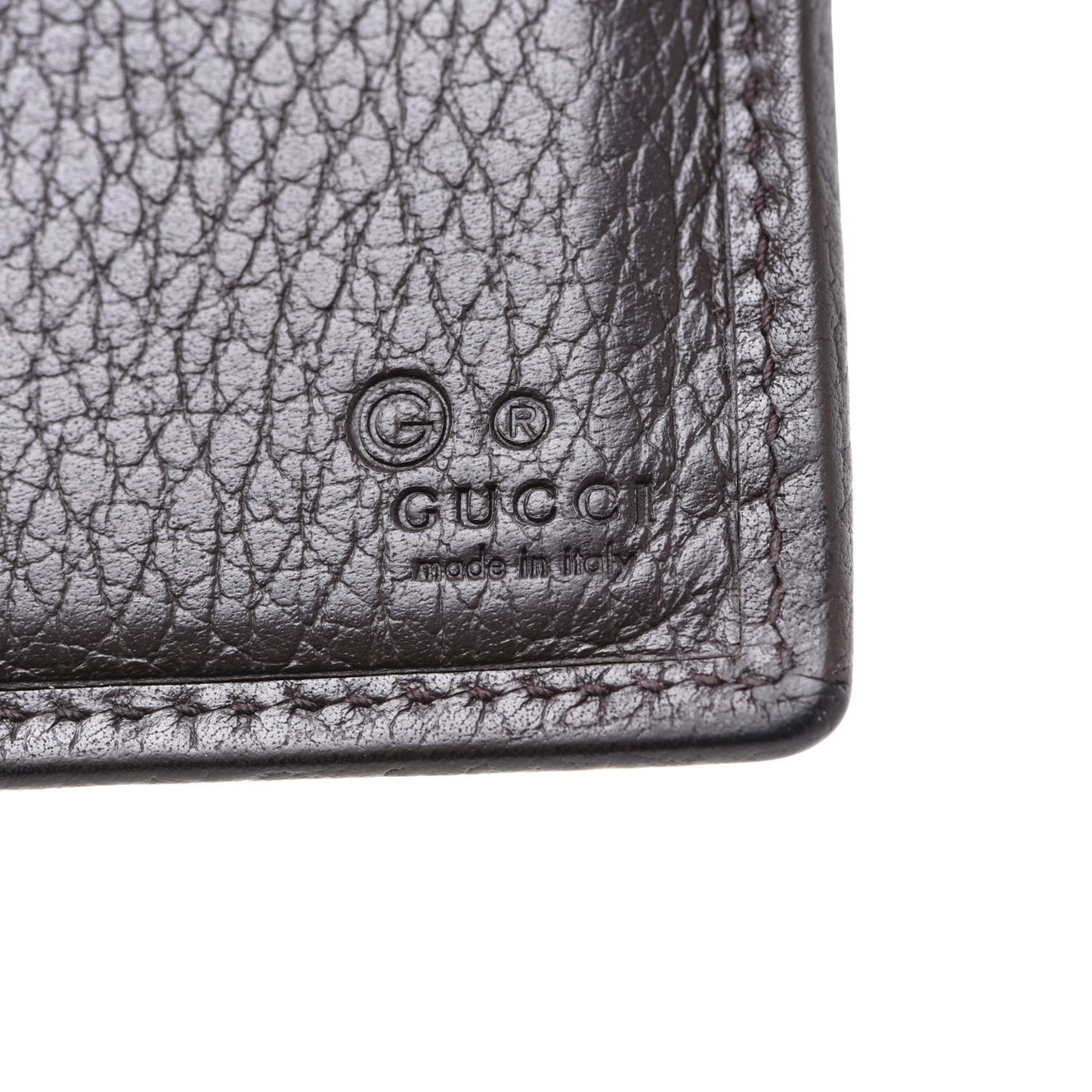 Monogram Bi-Fold Wallet Dark Brown