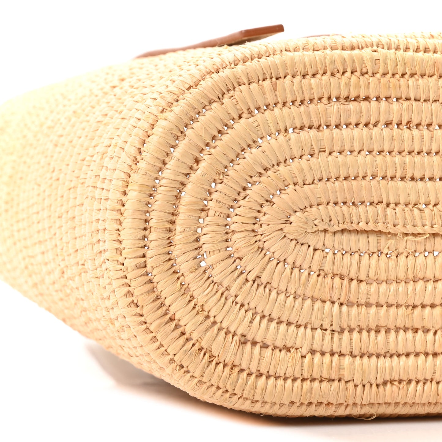 Raffia Square Small Basket Tote Bag Natural White