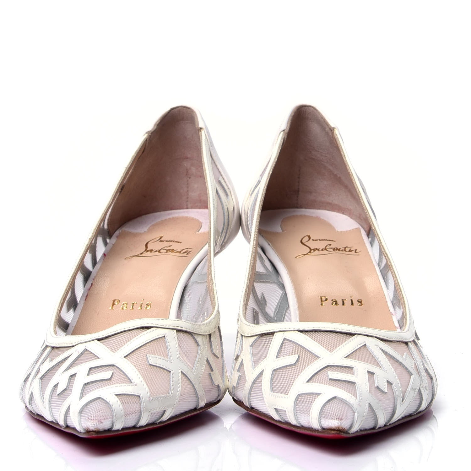 Christian Louboutin Rete 65 Pumps 41.5 White 2 of 6