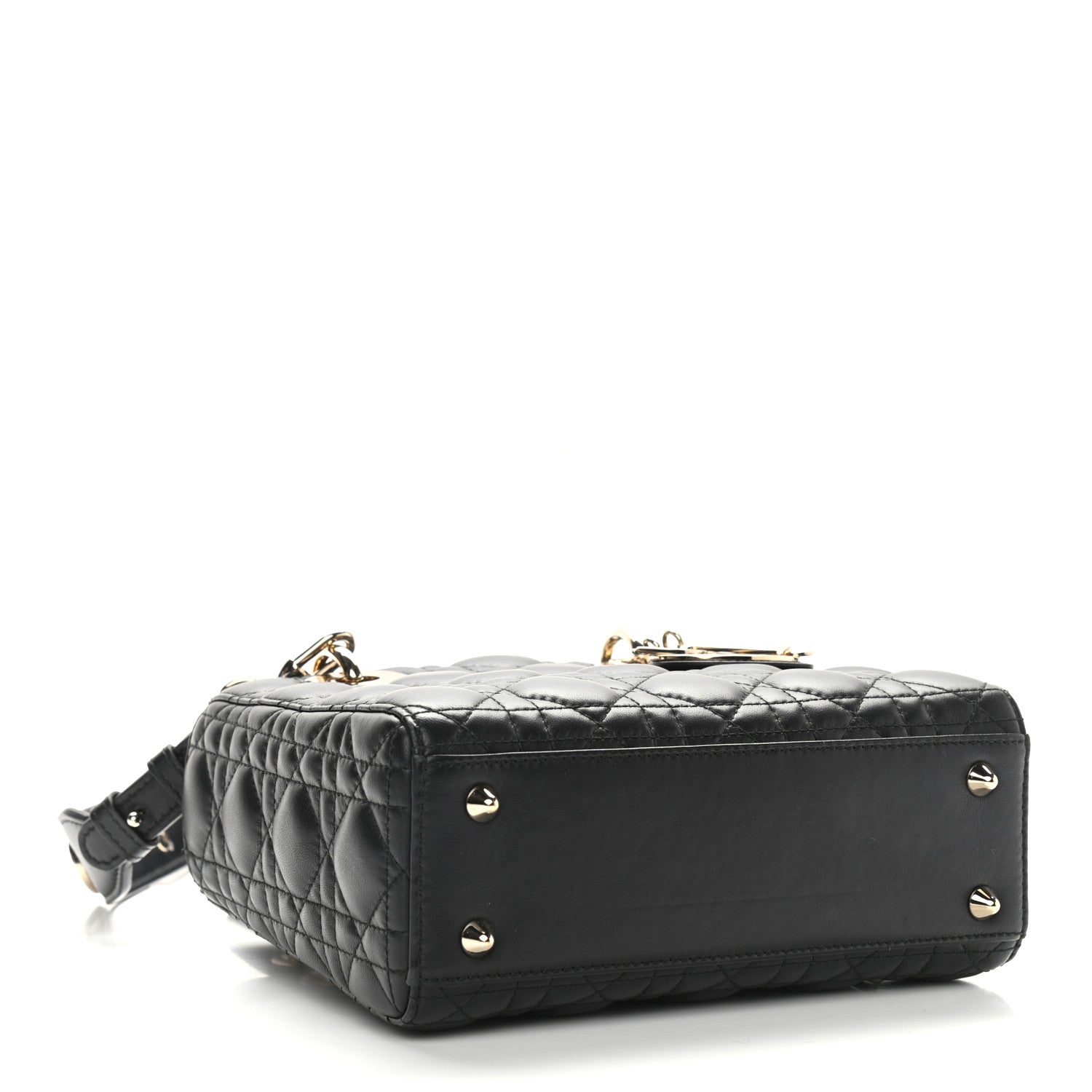 Christian Dior Lambskin Cannage Small Lucky Badges My Lady Dior Black 4 of 12