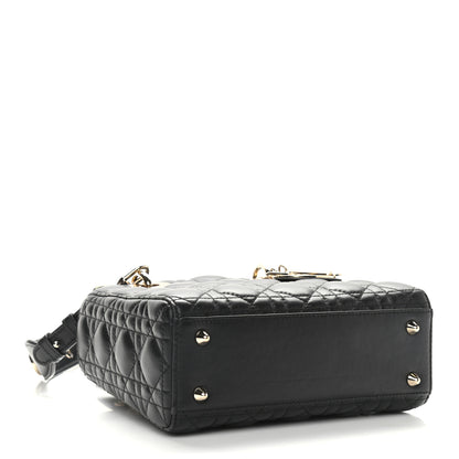 Christian Dior Lambskin Cannage Small Lucky Badges My Lady Dior Black 4 of 12