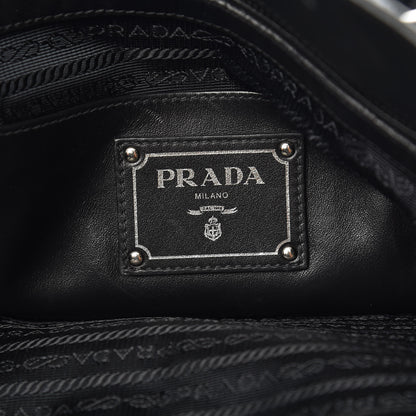 Prada Soft Calf Shopping Tote Black 6 of 13