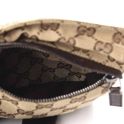 Gucci GG Monogram Double Pocket Belt Bag Dark Brown 6 of 11