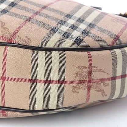 Burberry Haymarket Check Hobo Brown 18 of 19