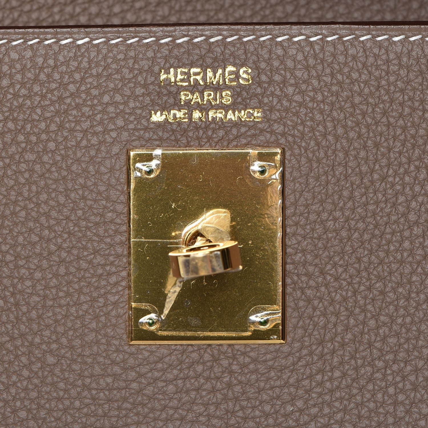 Hermes Togo Kelly Retourne 35 Etoupe 20 of 34