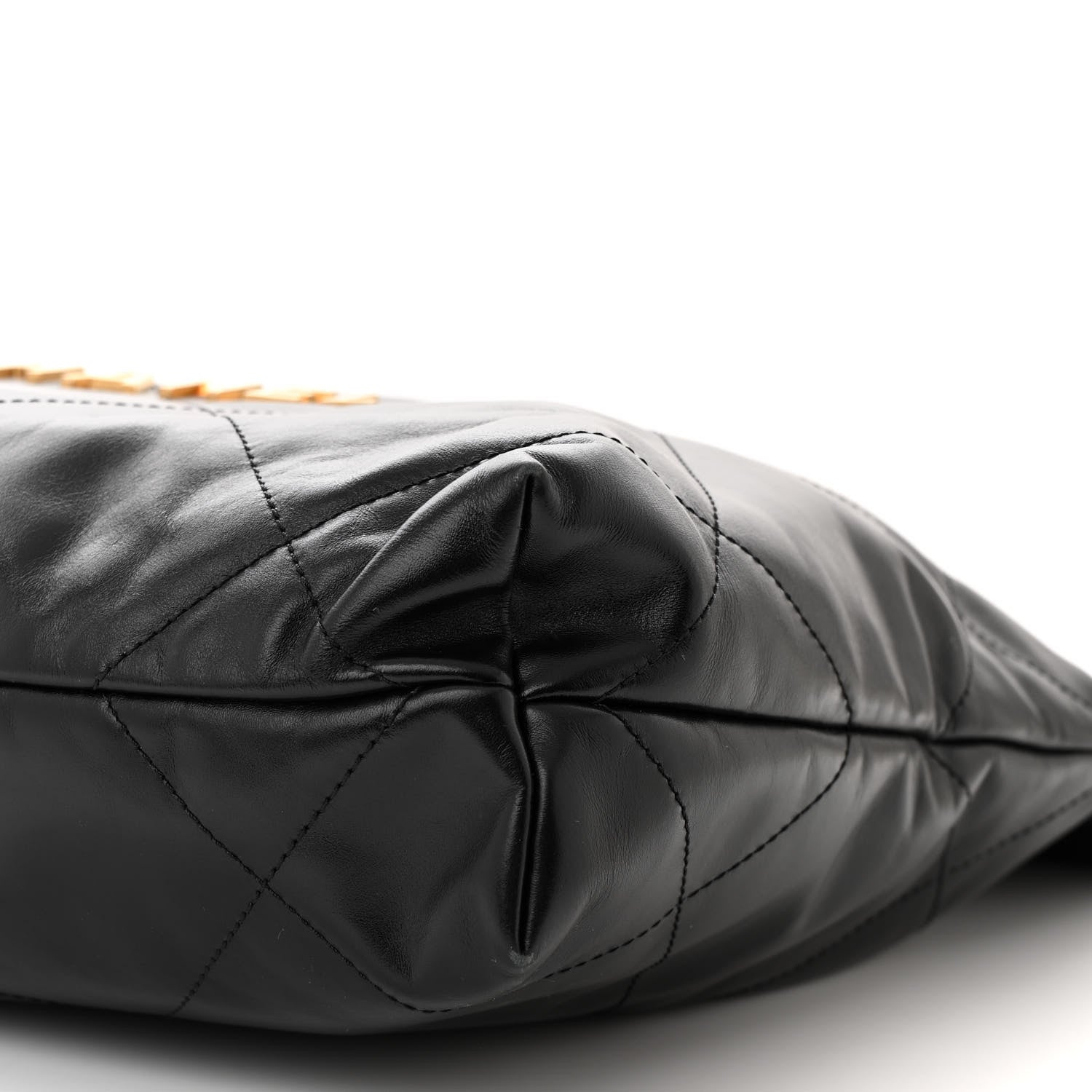 Chanel Shiny Calfskin Quilted Small Chanel 22 Black 11 of 12