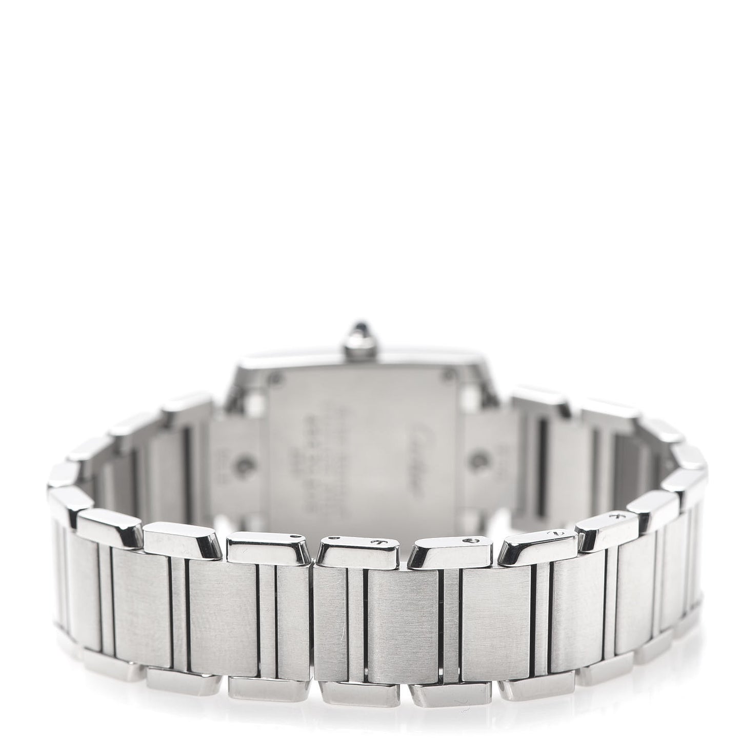 Stainless Steel 20mm Tank Francaise Quartz Watch Black